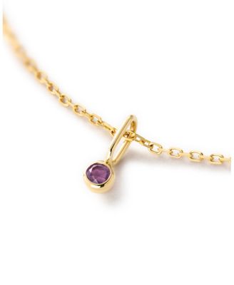 Solid Gold - Birthstone Necklace