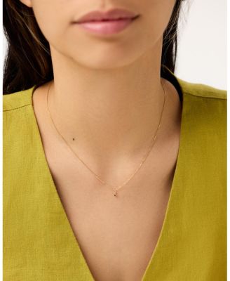 Solid Gold - Birthstone Necklace