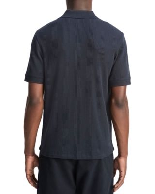 Variegated Texture Polo Shirt