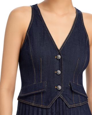 Esther Sleeveless Denim Midi Dress