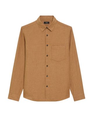  Irving Long Sleeve Linen Shirt in Summer Stripe