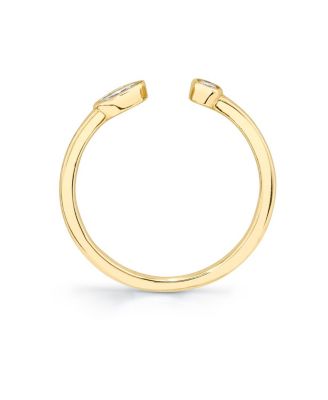 Petal Ring in 14K Yellow Gold, 0.15ctw Marquise & Round Brilliant Lab Grown Diamond