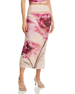 AQUA - Rose Mesh Skirt - Exclusive