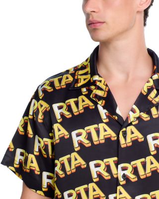 Logo Print Camp Shirt