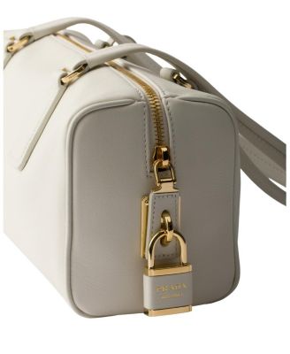 Medium Leather Top-Handle Bag with Padlock