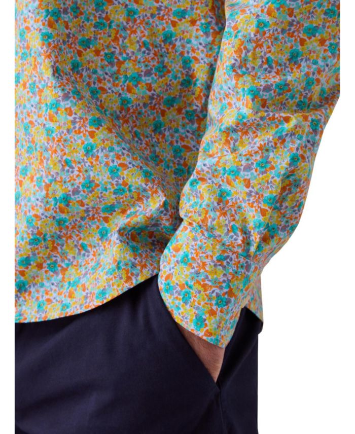 Reynolds Spring Floral Print Contemporary Fit Shirt