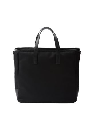 Re-Nylon and Saffiano Leather Tote Bag