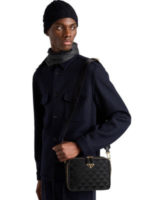 Brique Embroidered Fabric Bag