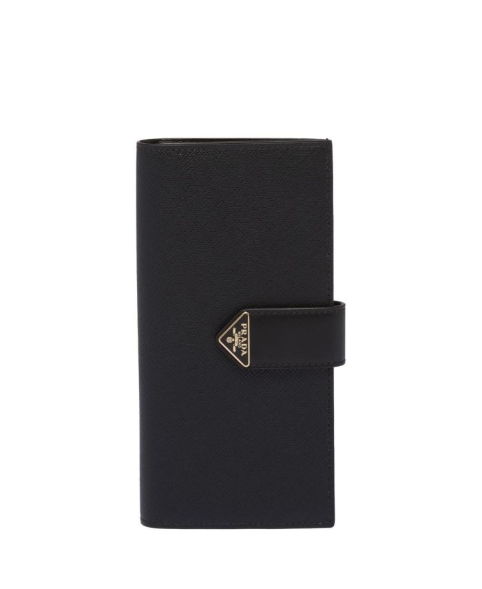 Large Saffiano and Smooth Leather Wallet