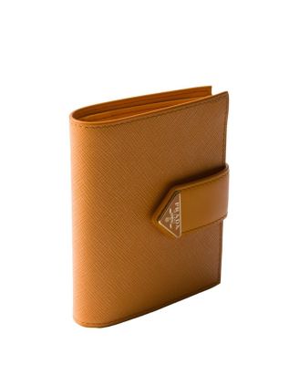 Small Saffiano and Smooth Leather Wallet