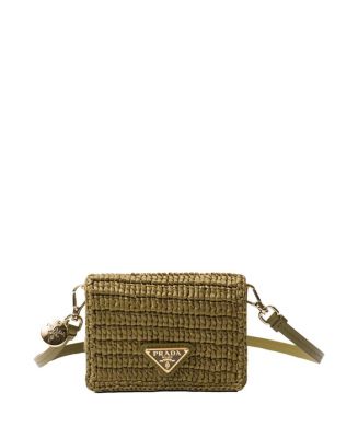 Prada Crochet Card Holder with Shoulder Strap | Bloomingdale's