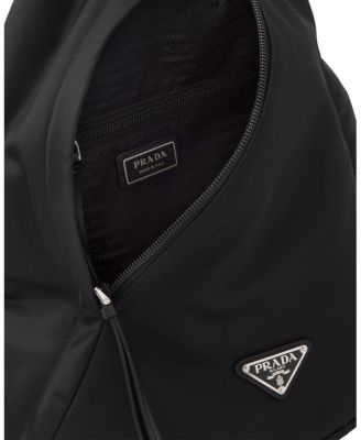 Re-Nylon and Leather Backpack