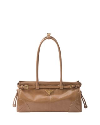 Prada Bonnie Medium Convertible Leather Shoulder Handbag