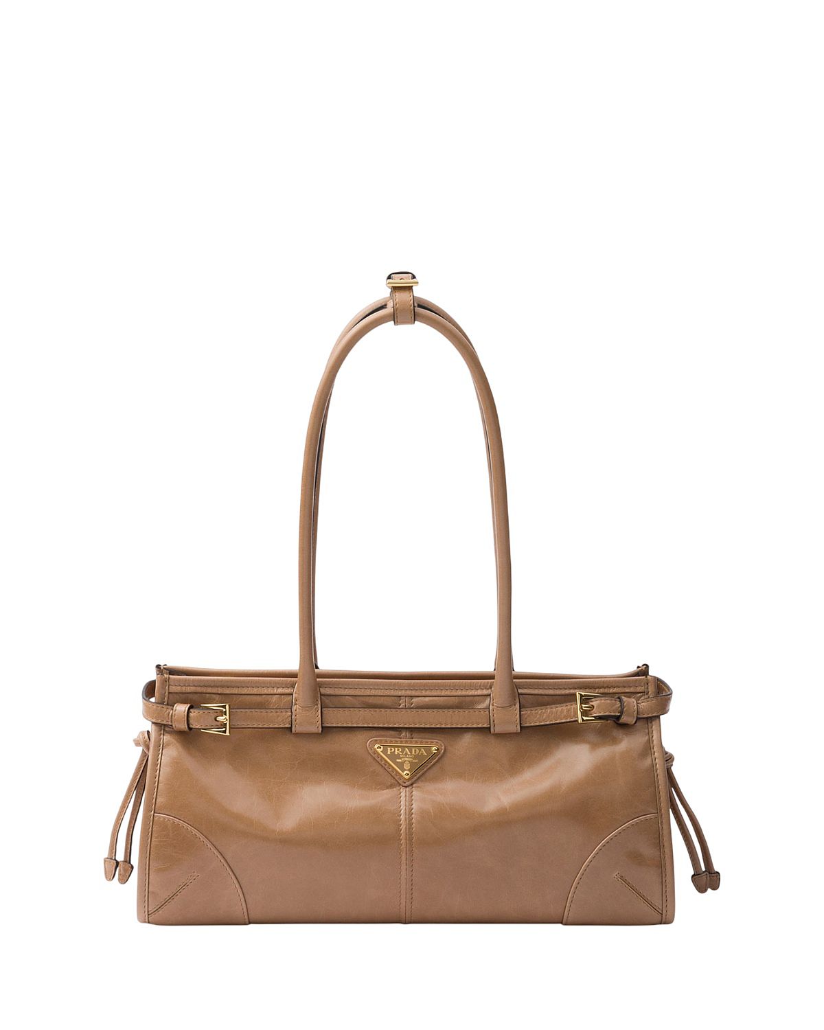 Prada Bonnie Medium Convertible Leather Shoulder Handbag