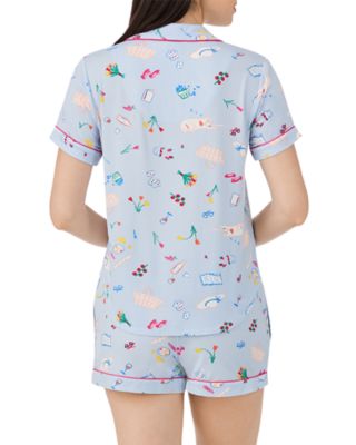 Short Sleeve Boxer Pajama Set