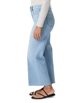 Anessa Petite High Rise Raw Hem Jeans in Luminaries