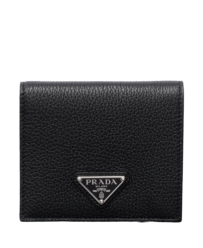 Prada Logo Plaque Saffiano Leather Cardholder