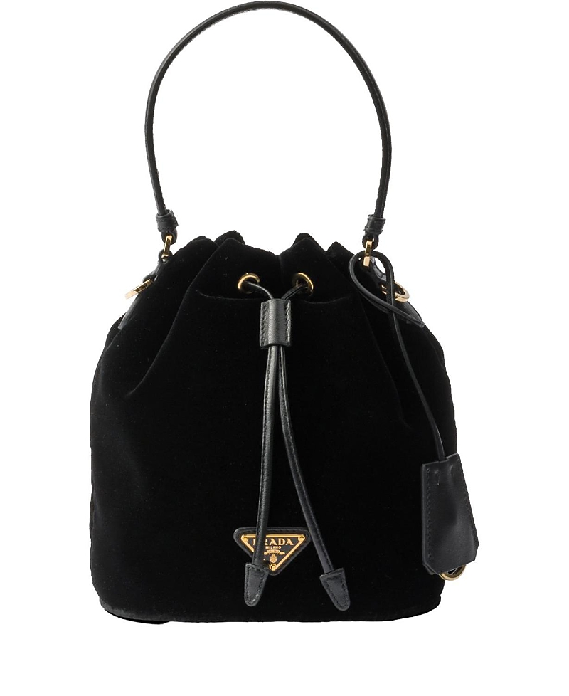 Prada Velvet Mini-bag With Nappa Leather Details
