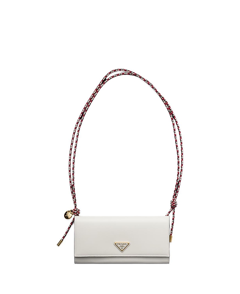 Prada Wallet With Leather Shoulder Strap