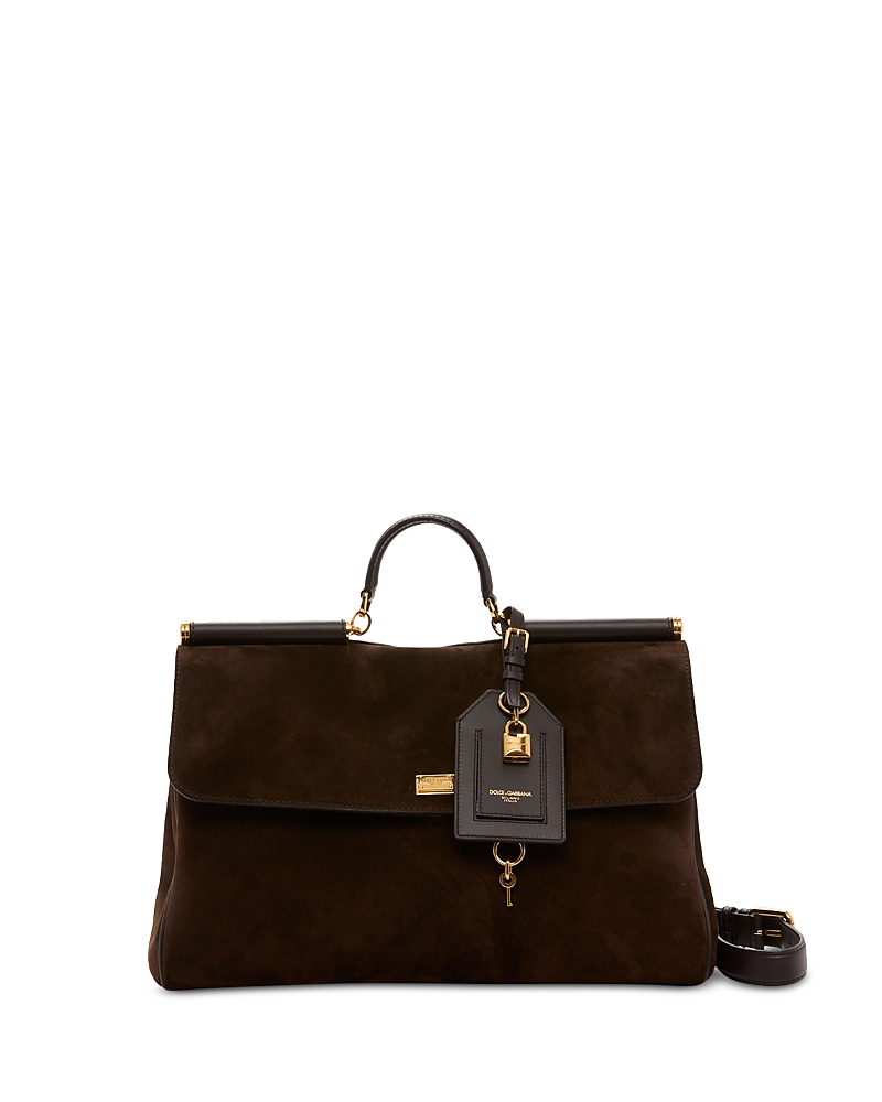 Dolce & Gabbana My Sicily Large Handbag In Brown