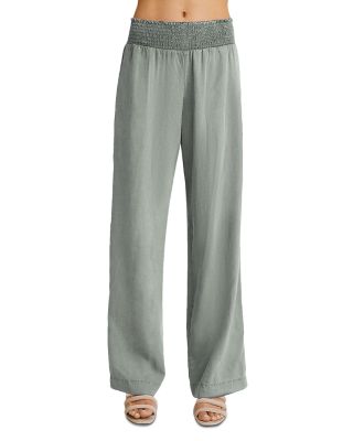 Smocked Wide Leg Pants