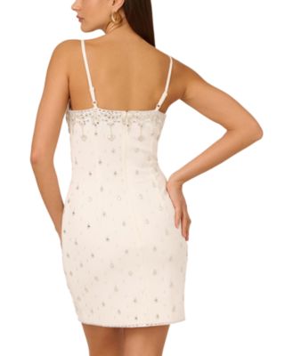 Beaded Sleeveless Sheath Dress