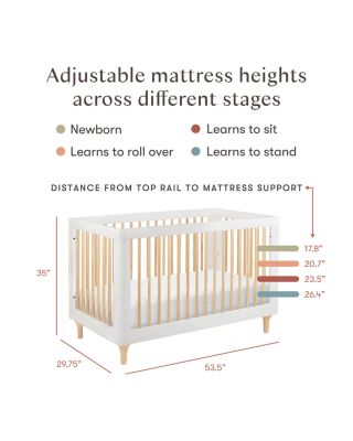 Lolly 3-in-1 Convertible Crib with Toddler Bed Conversion Kit