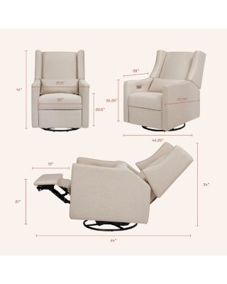 Kiwi Electronic Recliner and Swivel Glider With USB Port