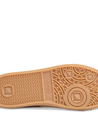 Men&#39;s Embroidered La Greca Suede Sneakers