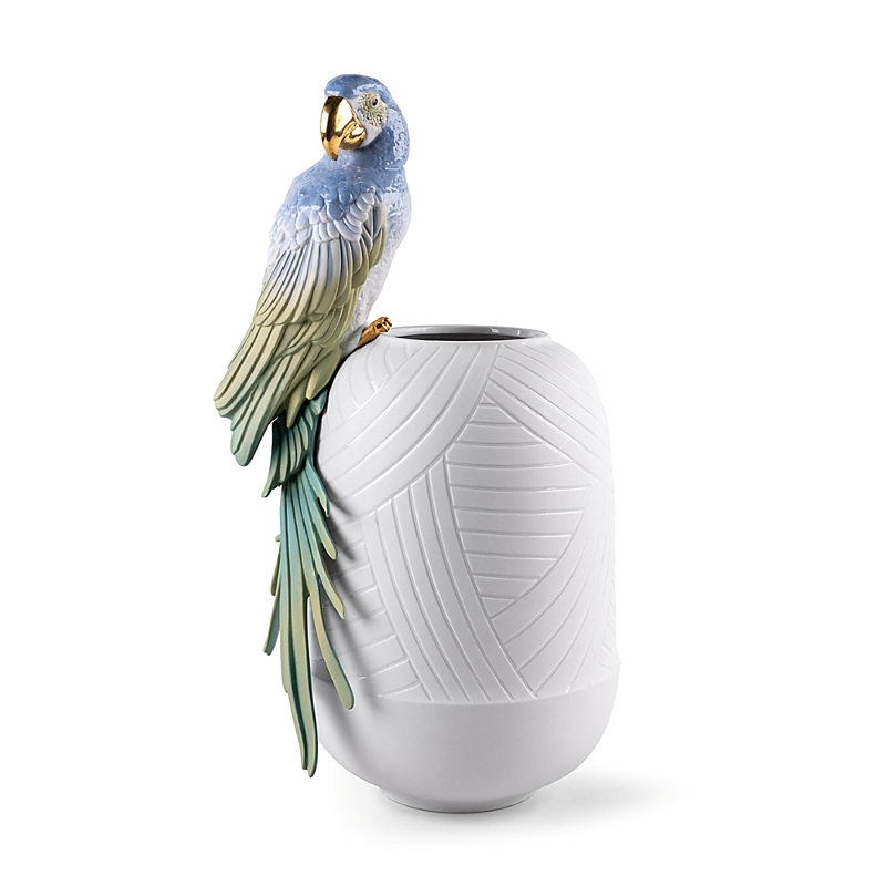 Lladrò Macaw Bird Vase