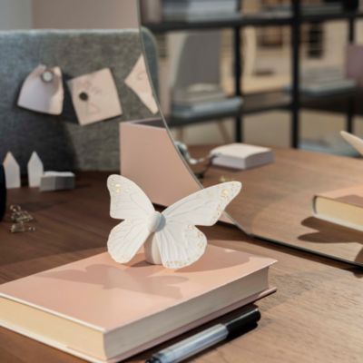 Lladro Porcelain Butterfly Sculpture