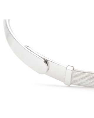 18K White Gold Masai Coil Bangle Bracelet