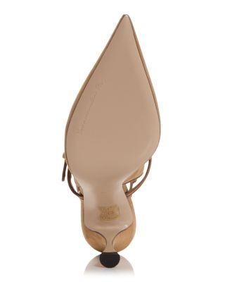 Women's Suede & Leather Slingbacks