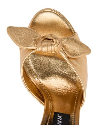 Women's Metallic Knot Platform Sandals