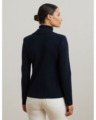 Cotton Blend Sweater Blazer