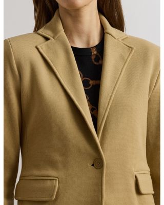 Cotton Blend Sweater Blazer