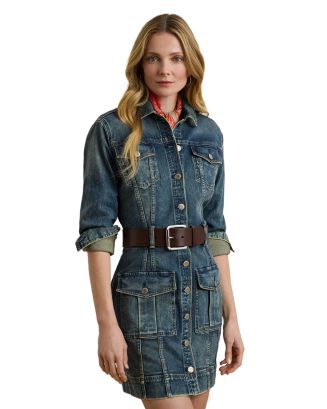☆US発*LAUREN*新作*Trucker デニムドレス☆ Ralph Lauren Denim Trucker Dress | Bloomingdale's