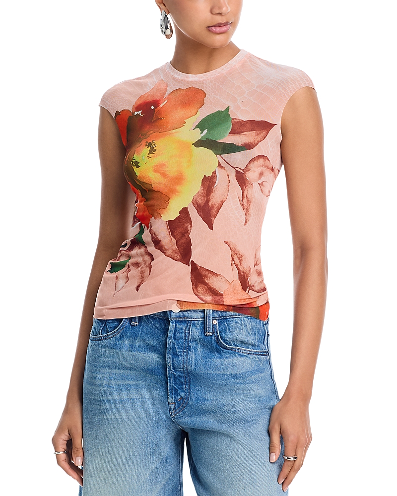 Afrm Nina Mesh Top