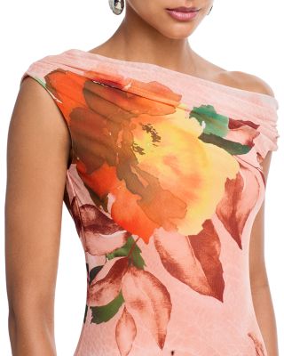 Holden Asymmetric Neck Dress