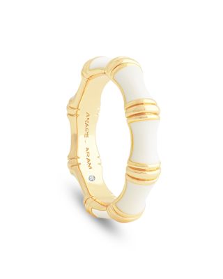 White Bamboo Band Ring 