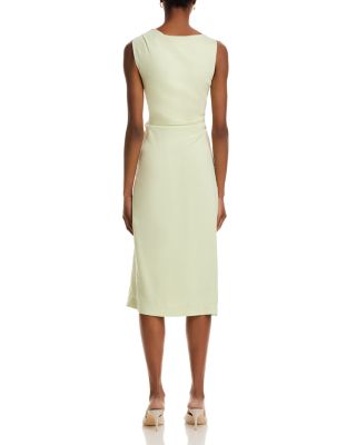 Shoulder Draped Midi Dress