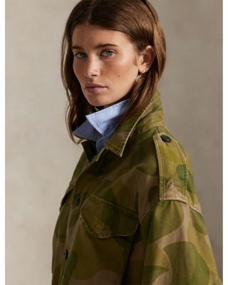 Printed Cropped Field Jacket