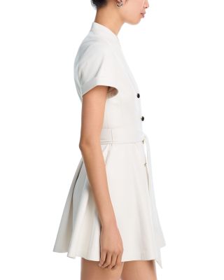 Lucy Faux Leather Short Sleeve Mini Dress