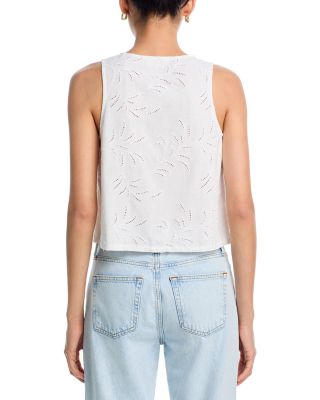 Sleeveless Tie Front Top