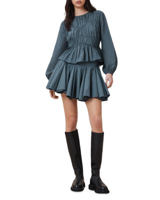 Melani Smocked Peplum Top