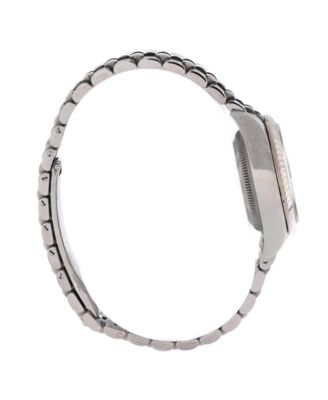 Oyster Perpetual Datejust Dark Grey Automatic Watch in Stainless Steel and White Gold 28mm