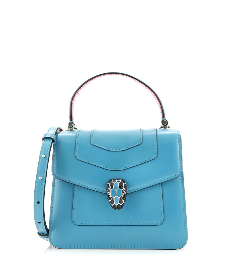 Pre-owned Pre-owned Bvlgari Bvlgari Small Serpenti Forever Top Handle Bag Leather