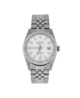 Pre-Owned Rolex - Oyster Perpetual Datejust Automatic Watch in Stainless Steel and White Gold 36mm