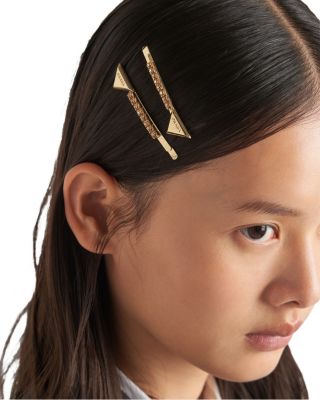 Embellished Brass Hair Clip