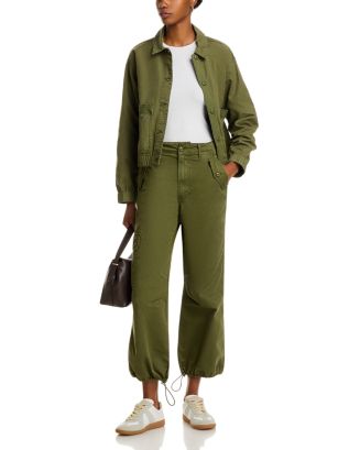 Veronica Beard Jonyer Shacket & Mandy Parachute Pants | Bloomingdale's